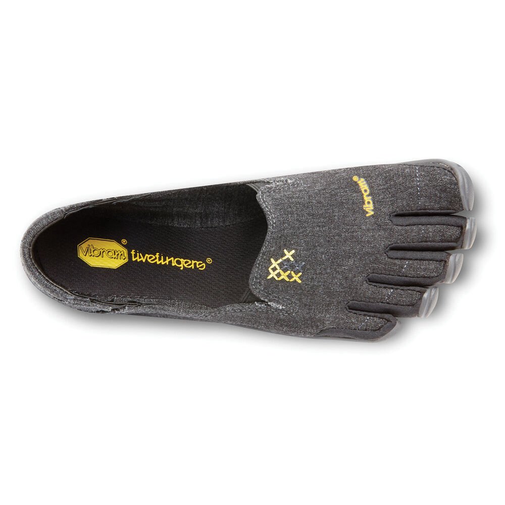 Vibram Five Fingers Womens Barefoot Shoes - Black - CVT-Hemp - 09124-PEHU